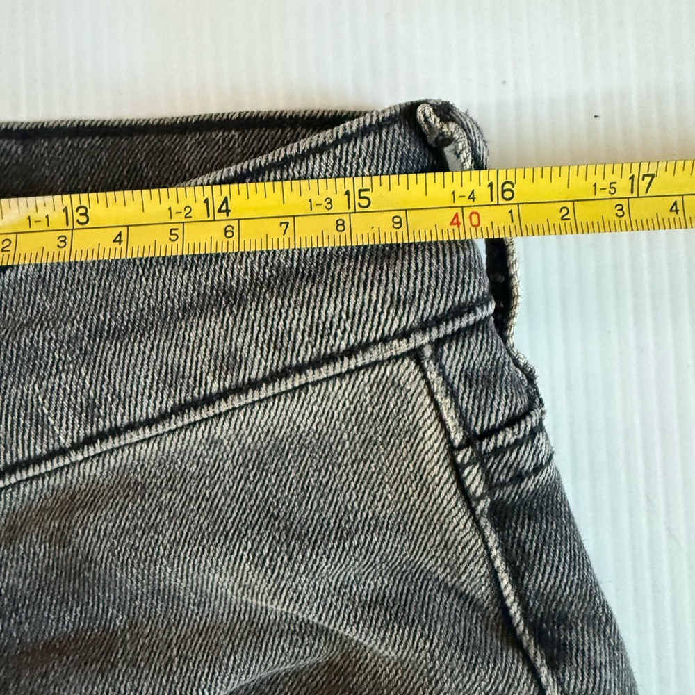 All Saints Jeans Mens 32x33 Black Denim Cigarette Skinny Straight Stretch Work‎ - Picture 9 of 11